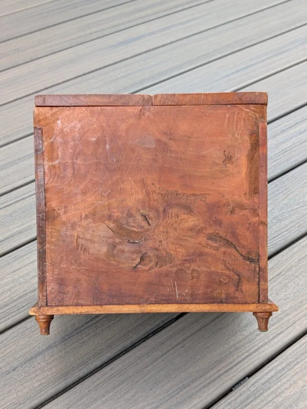 Vtg Stationery Cabinet Desk Compendium Antique letter Stationary Box w/ Drawer